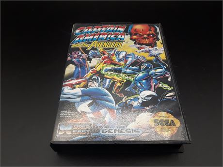 EXCELLENT CONDITION - CAPTAIN AMERICA AND THE AVENGERS - SEGA GENESIS