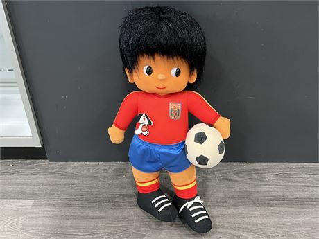 (NEW) MADE IN SPAIN OLYMPIC SOCCER MASCOT (26”)