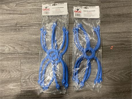 2 PAIRS OF QCCANADA TIRE CHAINS W/TENSIONERS