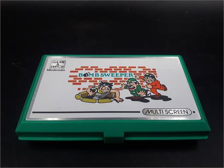 RARE - GAME & WATCH BOMBSWEEPER - VERY GOOD CONDITION - MISSING BATTERY COVER