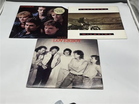3 LOVERBOY RECORDS - NEAR MINT (NM)
