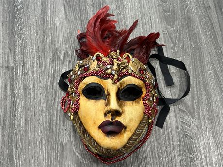 VENETIAN MAGNIFICA MASK - HAND CRAFTED IN ITALY - 12” LONG