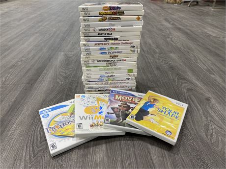 25 MISC WII GAMES