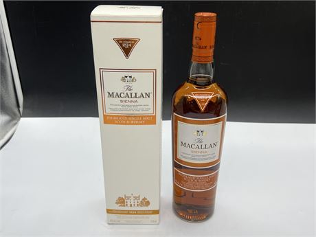 SEALED MACALLAN 1824 SERIES SIENNA HIGHLAND SINGLE MALT SCOTCH WHISKY (750ML)