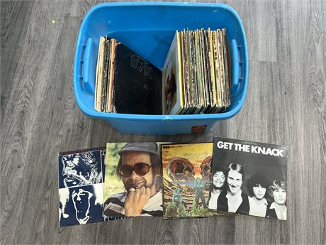 BOX OF RECORDS - SCRATCHED / POOR CONDITION