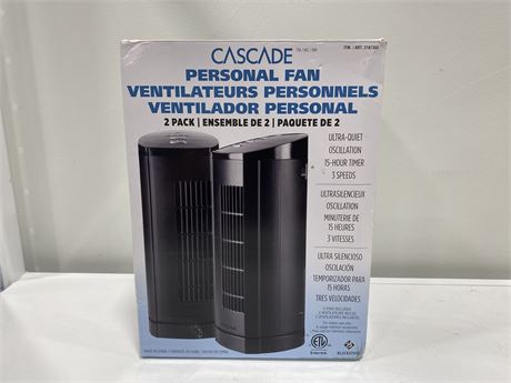 2 CASCADE FANS (Never used)