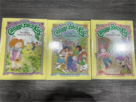 3 CABBAGE PATCH BOOKS