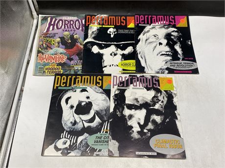 5 MISC HORROR COMIC MAGS