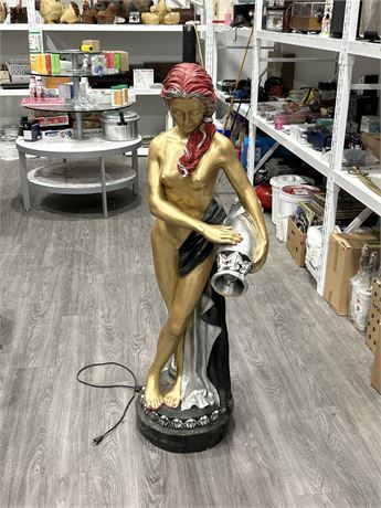 Urban Auctions - LARGE NUDE WOMEN YARD WATER FOUNTAIN - UNTESTED SOLD