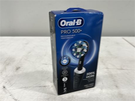 (NEW) ORAL-B PRO 500+ RECHARGEABLE TOOTHBRUSH