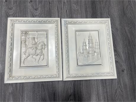 3D RESIN PICTURES PAIR 14”x17”