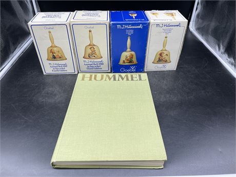 4 HUMMEL BELLS BY GOEBEL - HUMMEL BOOK