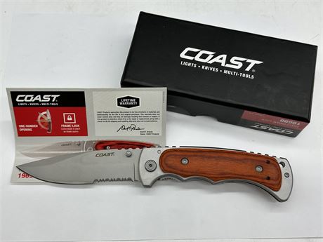 NEW COAST FX412 FRAME-LOCK KNIFE (4.5” BLADE)