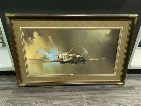 SPITFIRE BY BARRIE A.F. CLARK - PRINT (43.5”X27.5”)