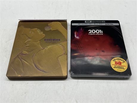 2 BLURAY STEEL BOOKS - 2001 IS SEALED