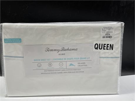 NEW TOMMY BAHAMA HOME 200 THREAD COUNT QUEEN SHEET SET