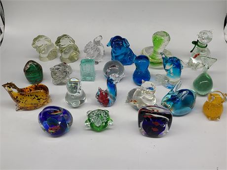 23 PAPER WEIGHTS - (Awesome personal collection)