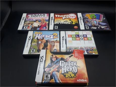 COLLECTION OF DS GAMES - VERY GOOD CONDITION