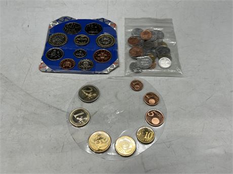 3 SETS OF PROOF COINS