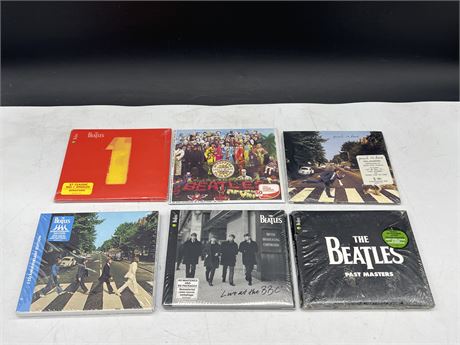 6 SEALED BEATLES CDS