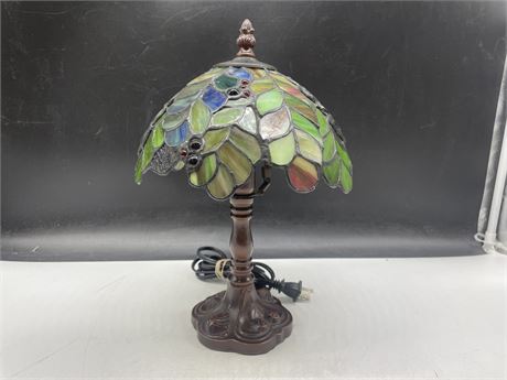 STAINED GLASS LAMP 12”