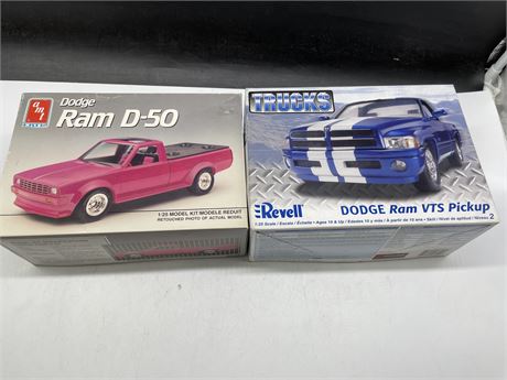 2 MODEL TRUCKS - DODGE RAM D-50 + DODGE RAM VTS PICKUP