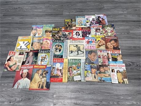 LARGE LOT OF VINTAGE MAGAZINES / COMICS / OTHERS