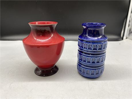 2 MCM GERMAN AND CANADIAN VASES