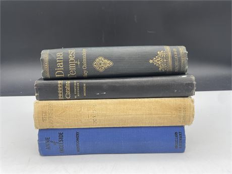 4 VINTAGE / ANTIQUE BOOKS - 1ST EDITION ANNE OF INGLESIDE / 1ST EDITION CATALINA