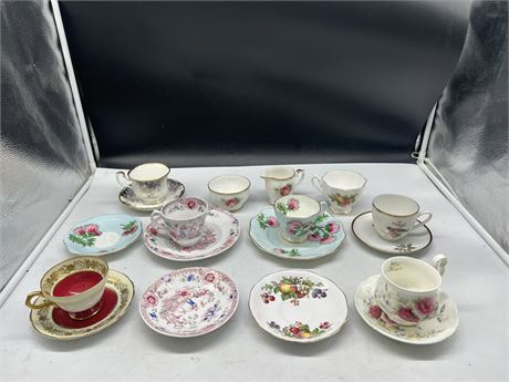 LOT OF MISC CHINA - SOME ROYAL ALBERT PAIRS