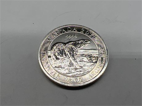 1/2 OZ 999 FINE SILVER CANADA COIN
