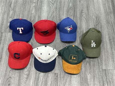 7 ASSORTED BASEBALL / OTHER CAPS