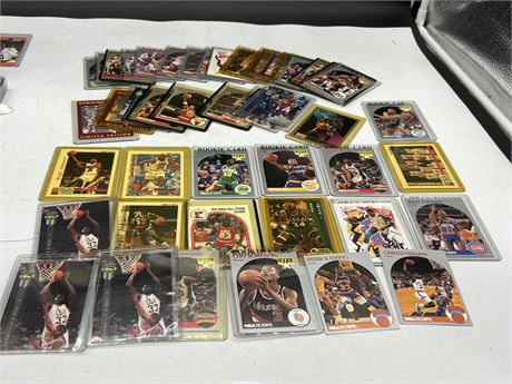 LOT OF NBA CARDS INCLUDING ROOKIES & SHAQ LCU CARDS
