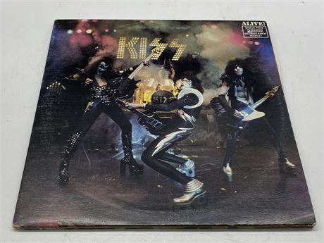 1975 KISS - ALIVE 2LP - EXCELLENT (E)