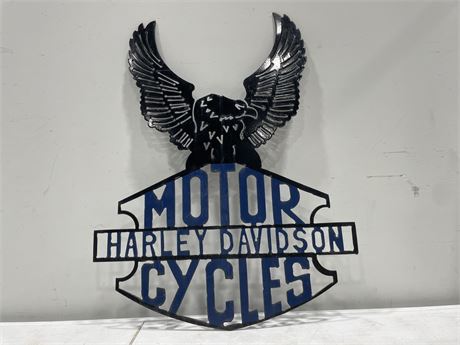 HARLEY DAVIDSON CAST IRON SIGN 24”x31”