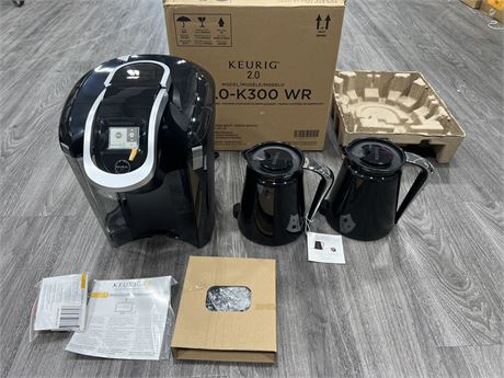 NEW OPEN BOX KEURIG 2.0 W/ ALL PARTS AND ACCESSORIES