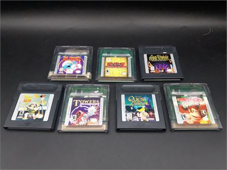 COLLECTION OF GAMEBOY COLOR GAMES