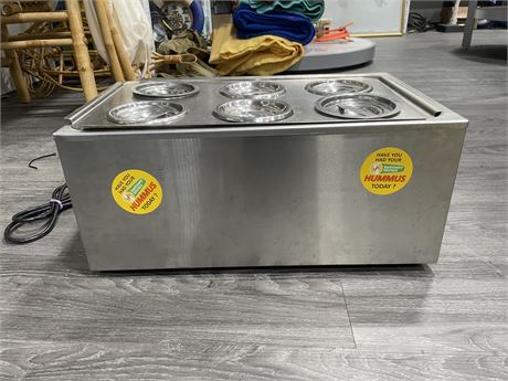 BAIN MARIE ZCK 165BT 6 STATION WARMER TESTED WORKING