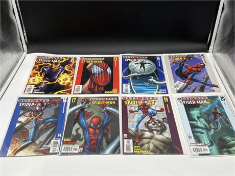 8 ULTIMATE SPIDER-MAN COMICS