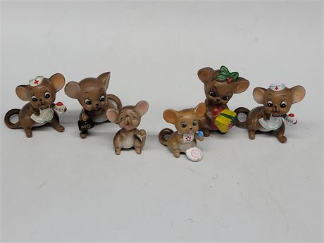 6 JOSEF MICE -VERY COLLECTABLE (2.8")