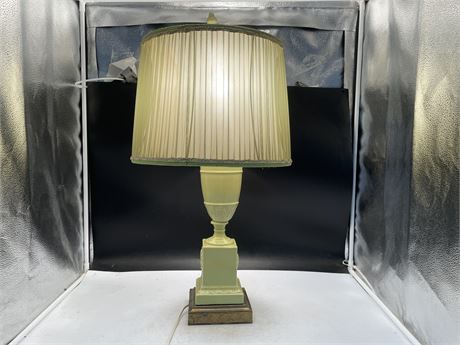 MCM LAMP WITH ORIGINAL SHADE 28”