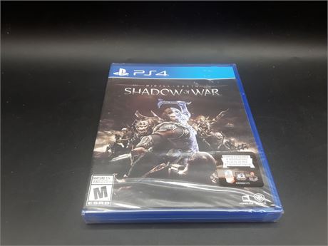 SEALED - LORD OF THE RINGS SHADOW OF WAR - PS4