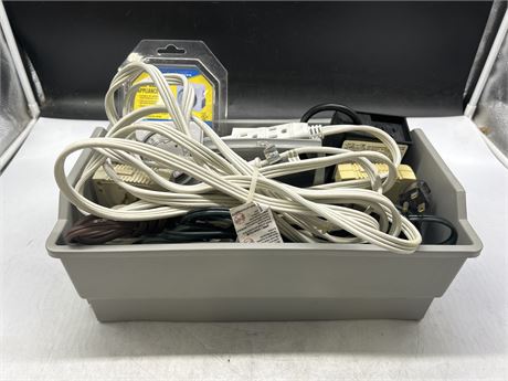 TOOL CADDY W/EXTENSION CORDS AND TIMERS