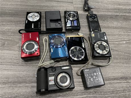 LOT OF MISC. CAMERAS (as is)
