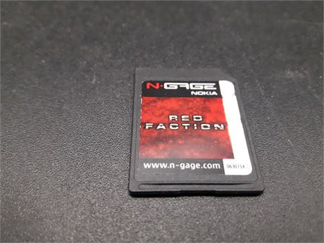 RED FACTION - NOKIA N-GAGE - EXCELLENT CONDITION