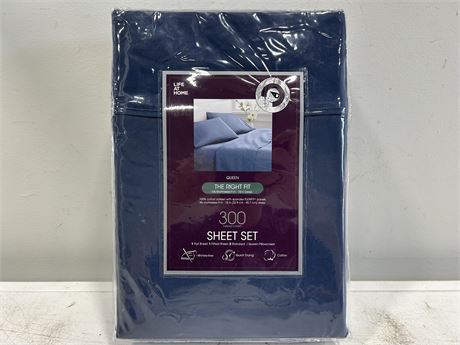 NEW/SEALED 300 THREAD COUNT QUEEN SIZE SHEET SET