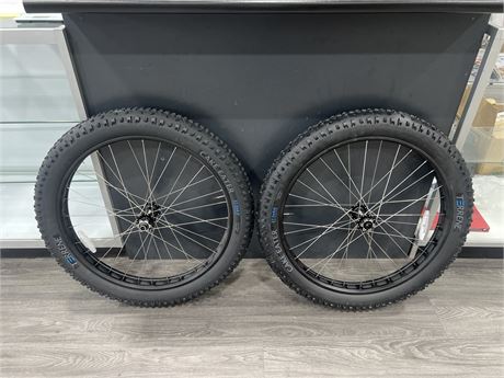 PAIR OF NEW TERRENE CAKE EATER FRONT & BACK FAT BIKE TIRES - SPECS IN PHOTOS
