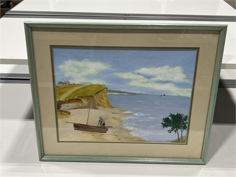 FRAMED SIGNED PAINTING BY THOMAS REYNOLDS (21”x17”)