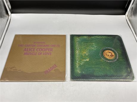 2 ALICE COOPER RECORDS - VERY GOOD (VG) (Slightly scratched)