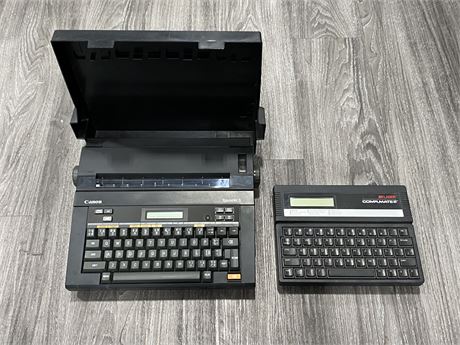 VINTAGE LASER COMPUMATE 2 & CANON TYPESTAR 5 WORD PROCESSORS (Untested)